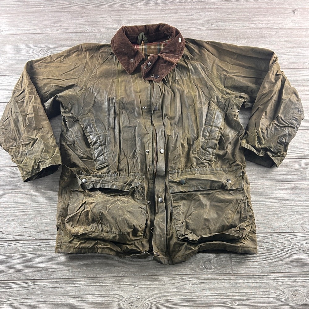 Royal Scot The Lowland Coat Waxed Oiled Cotton Jacket Made in Scotland Brown S